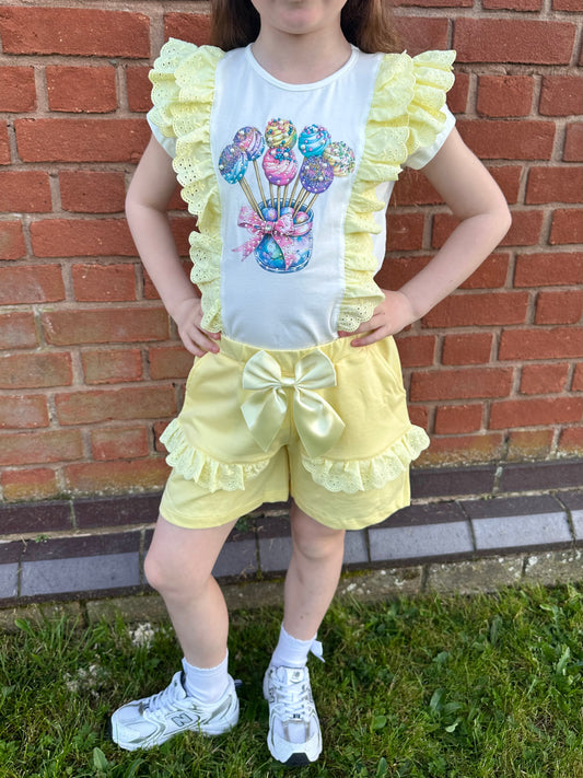 Lucy Yellow Lollipop Co-Ord