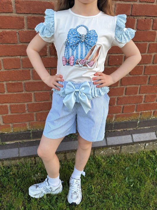 Bria Blue Bag & Shoes Co-Ord